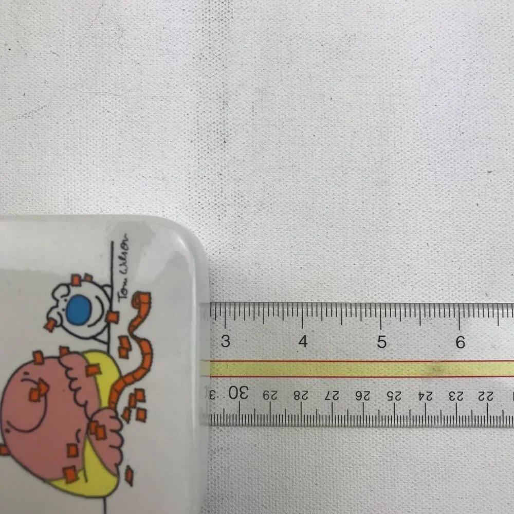 Ziggy Tom Wilson Stamps 'N Stuff Square Glass Trinket Dish Organize